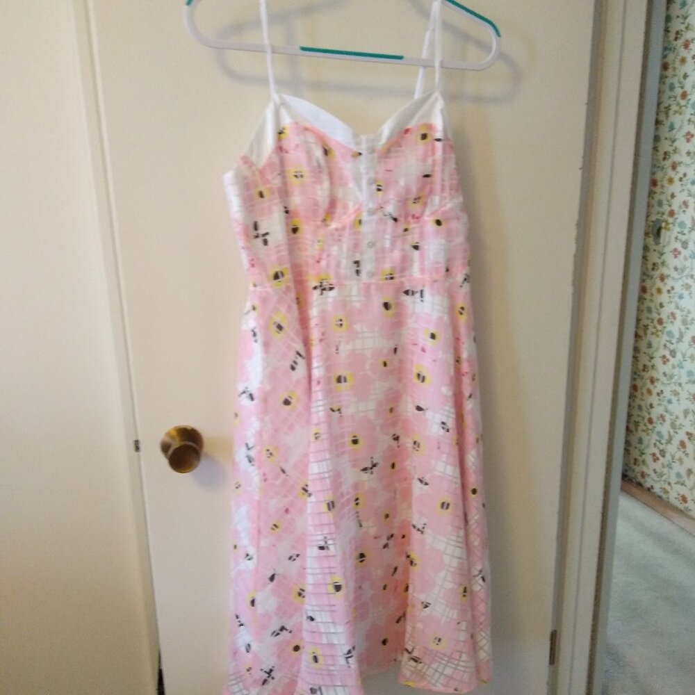 Rina Burnout Pink Swingdress, 12, NWOT